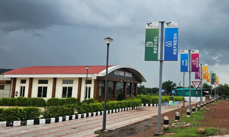 Shahbad wayside amenities and highway service area on NH 27